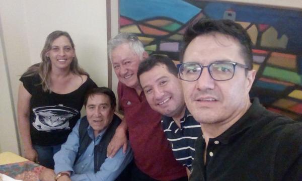 Castellon em visita à Bolívia