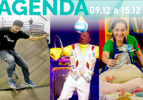Skate, mágica e teatro infantil são os destaques da programação semanal