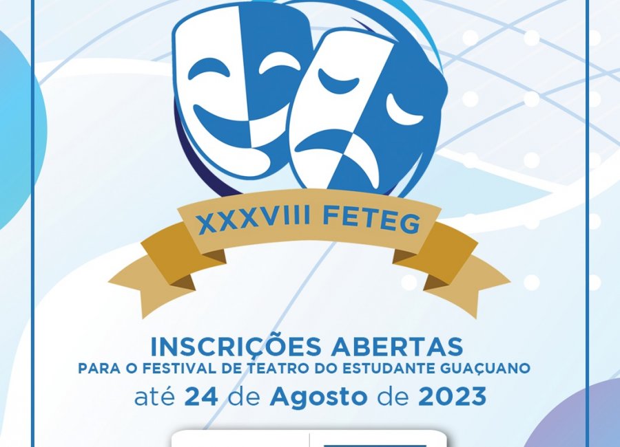 Mogi Guaçu abre inscrições para o XXXVIII Festival de Teatro do Estudante Guaçuano