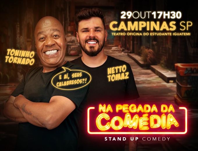 Atenção CNPJotos: Toninho Tornado se apresenta em Campinas no final de semana