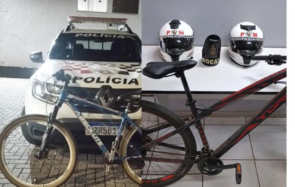 PM recupera bicicletas roubadas em Mogi Guaçu e prende ladrões