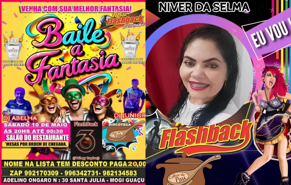 Flashback Colher de Pau traz Baile a Fantasia com aniversariante neste sábado