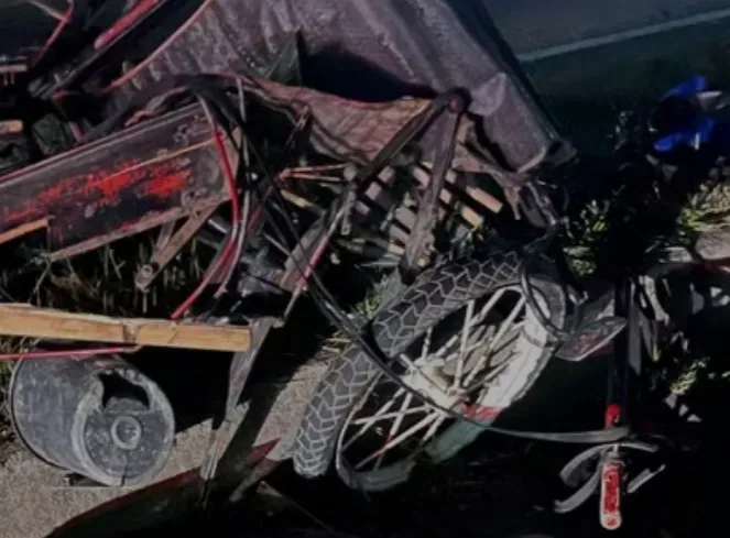 Jovem de 26 anos morre após bater moto em charrete às margens de rodovia