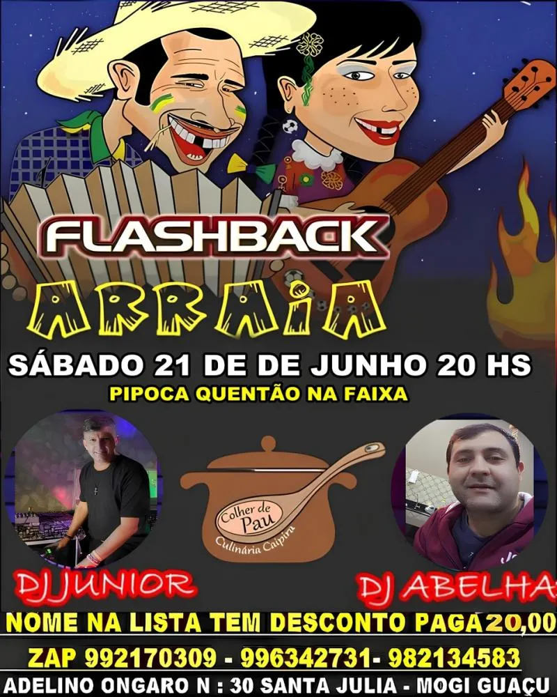DJs Abelha e Junior farão 'Flashback' no restaurante Colher de Pau no próximo sábado
