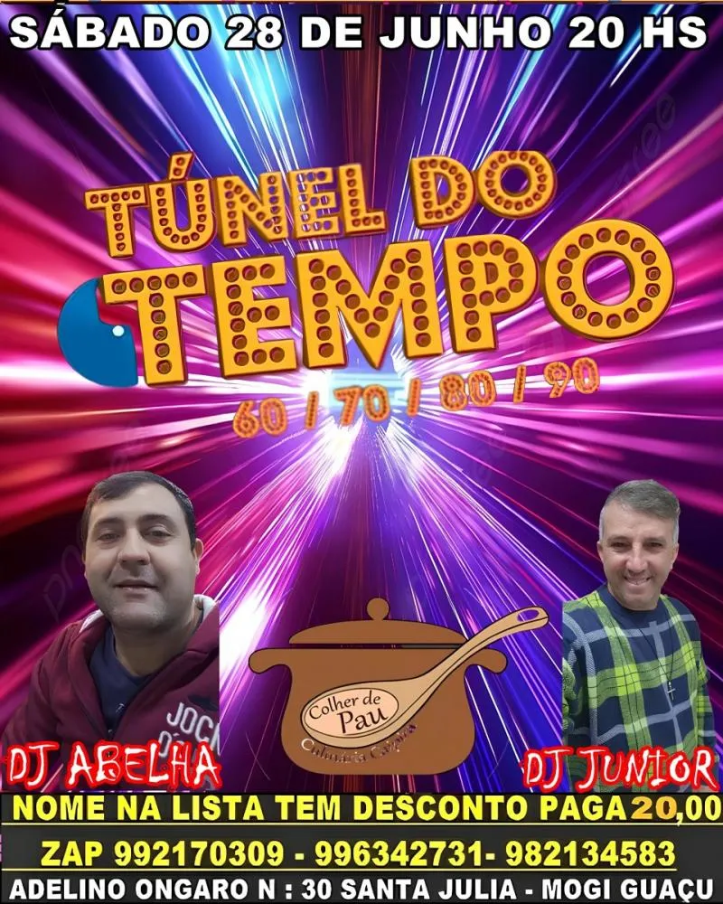 DJs Abelha e Junior farão 'Flashback' no restaurante Colher de Pau de Mogi Guaçu no sábado