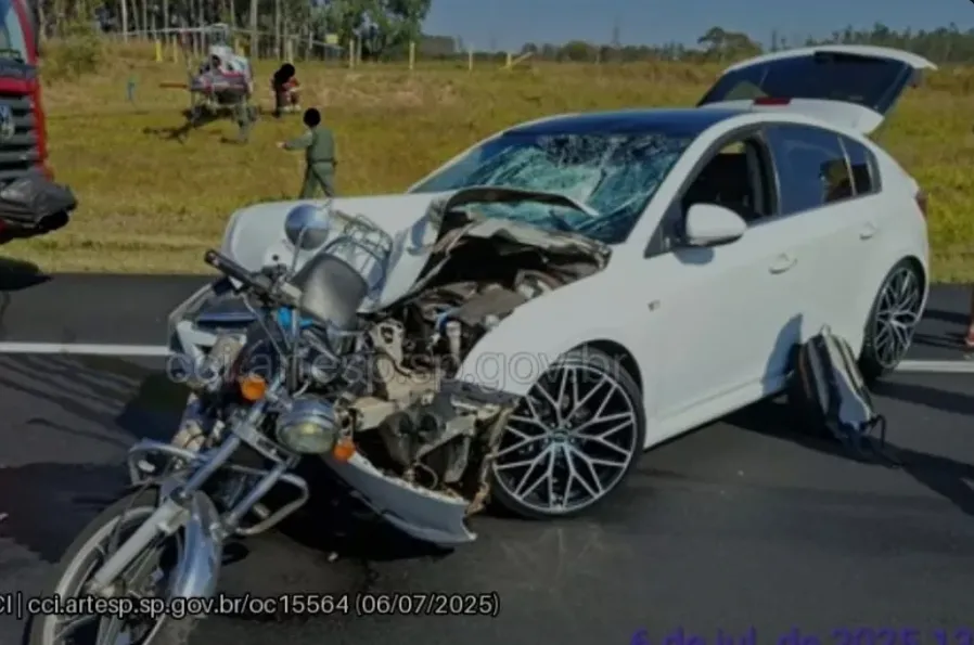 Motorista sem CNH e bêbado mata motociclista na Bandeirantes