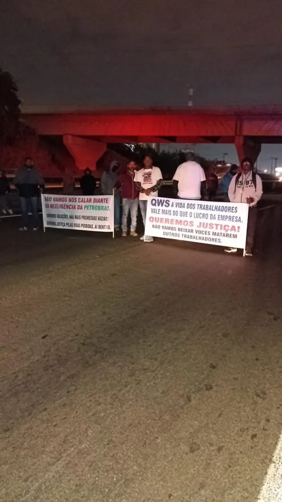 Protesto fecha entrada de Paulínia após morte de trabalhador da Replan