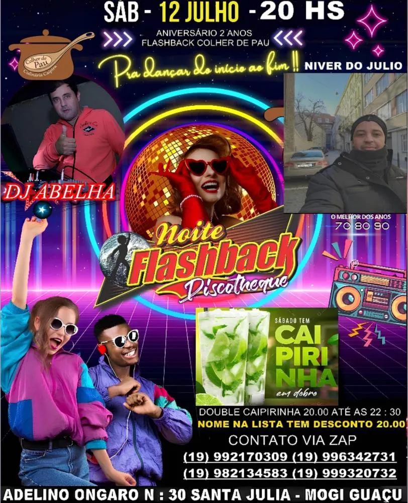 Flashback Colher de Pau comemora dois anos neste sábado