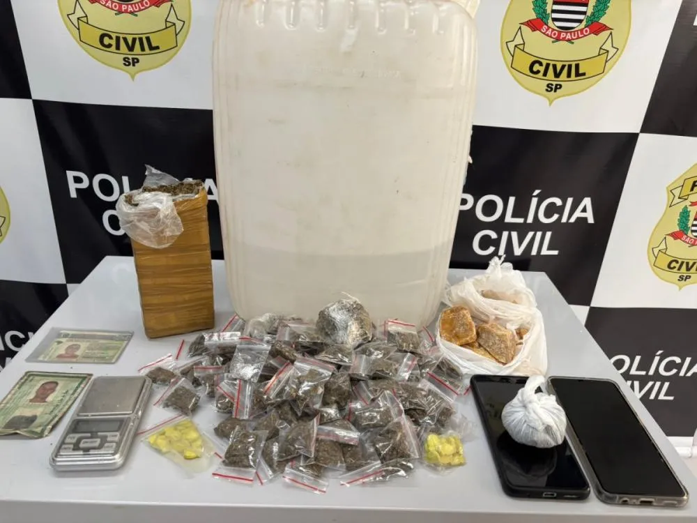 Polícia Civil realiza operação e prende dois traficantes e grande quantidade de drogas em Mogi Guaçu