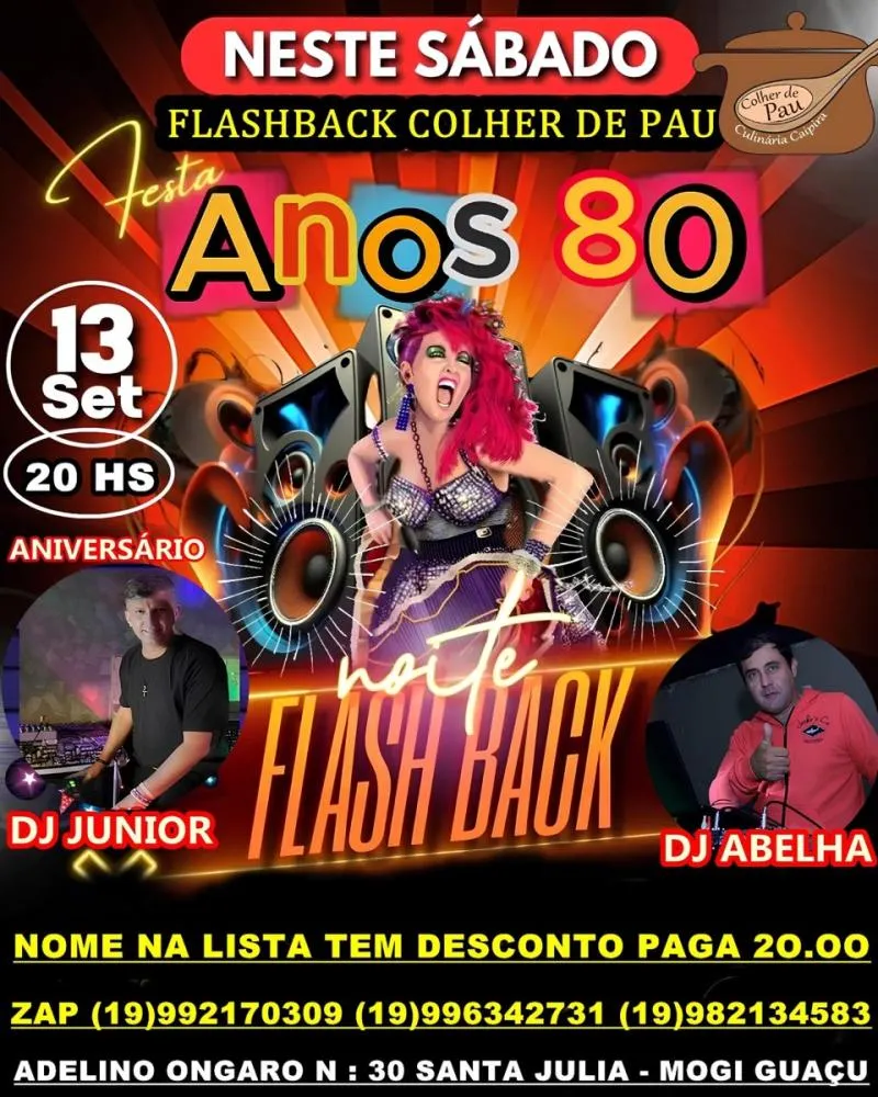 DJs Abelha e Junior farão 'Flashback' no restaurante Colher de Pau no sábado