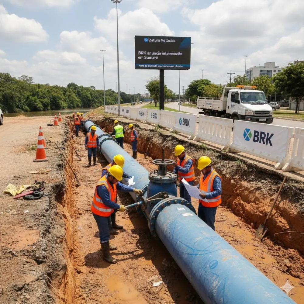 BRK anuncia intervenção programada no Sistema II de abastecimento de água em Sumaré