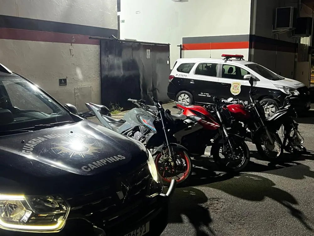 Adolescente é apreendido com quatro motos roubadas em Campinas