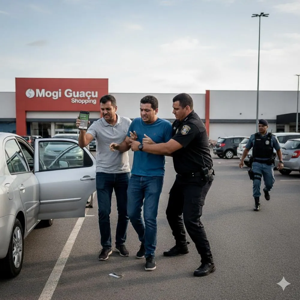 Homem é preso em flagrante após furtar carteira e fazer compras em shopping de Mogi Guaçu