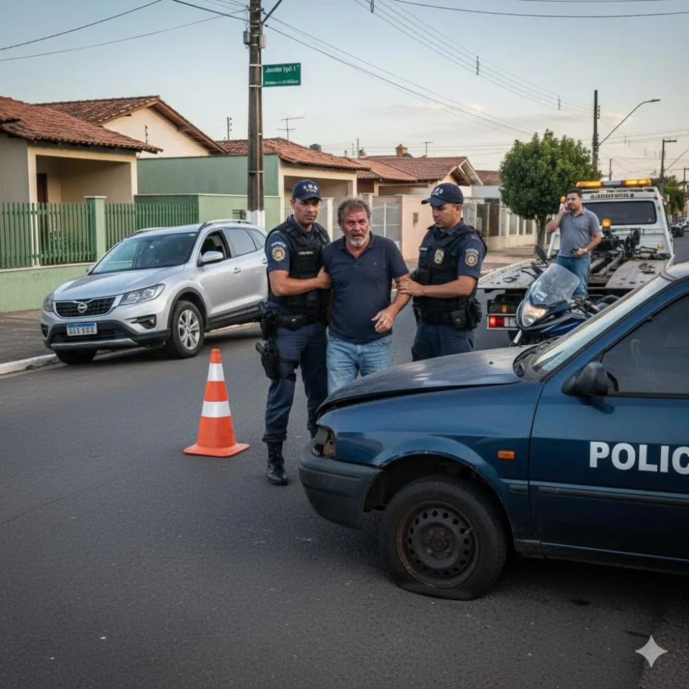  Motorista embriagado se envolve em acidente e tem carro apreendido em Mogi Guaçu