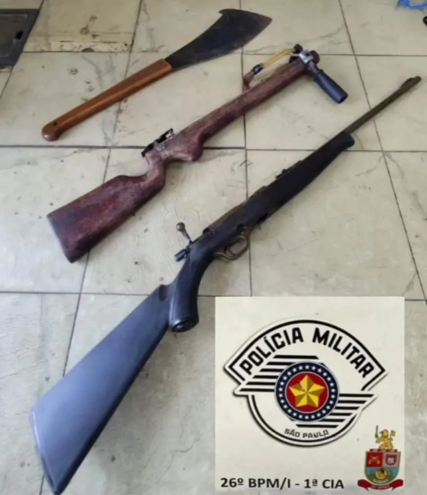 Idoso é preso por ameaçar família de morte e posse irregular de arma em Mogi Guaçu
