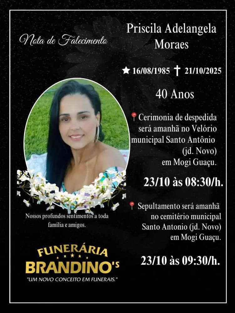 Mulher que foi brutalmente assassinada pelo marido é sepultada em Mogi Guaçu