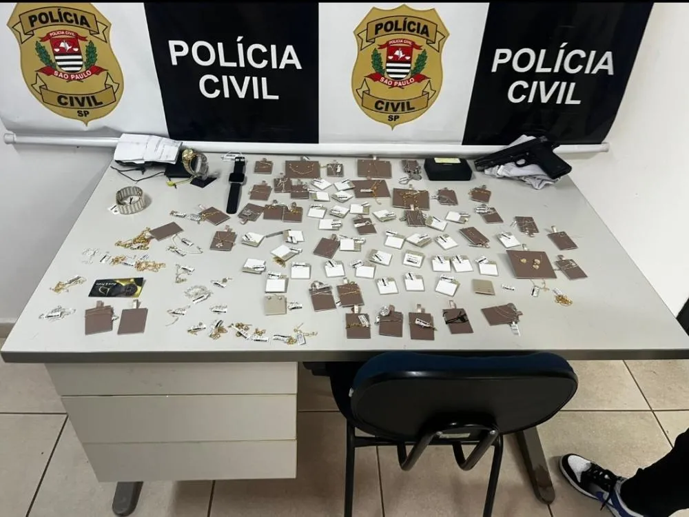 Ladrão é preso em flagrante após roubar joalheria em Valinhos
