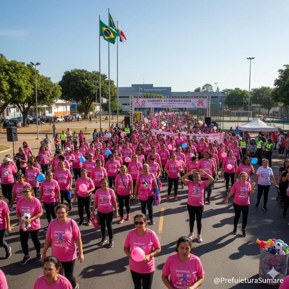 Sumaré realiza Caminhada do Outubro Rosa neste sábado, com ações integradas do Novembro Azul
