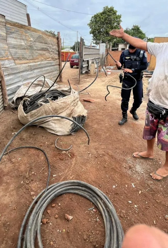 Operação conjunta apreende 200 quilos de cobre e prende homem em desmanche no Campo Belo, em Campinas