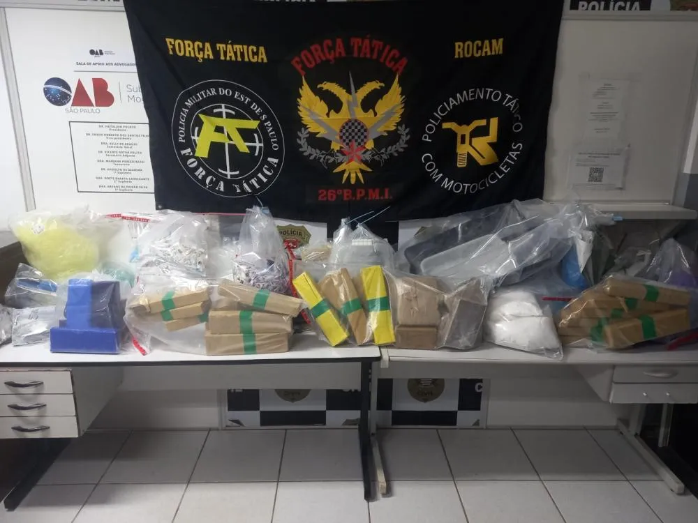PM aprende 38 quilos de drogas e prende traficante em Mogi Guaçu