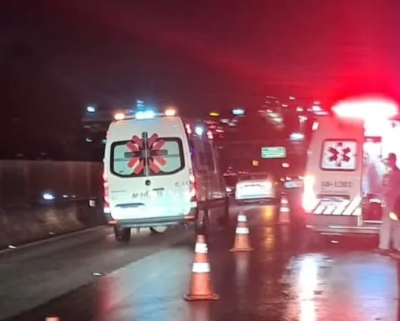 Acidente de moto deixa homem ferido na Rodovia Santos Dumont, em Campinas