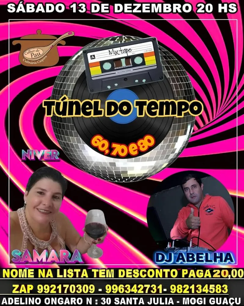 Flashback Colher de Pau agita Mogi Guaçu com muita nostalgia neste sábado