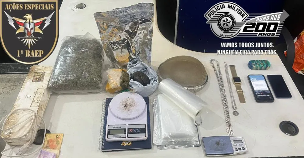 Baep prende homem e apreende drogas e equipamentos do tráfico em Campinas
