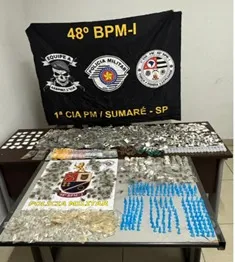 Para todos os gostos: PM realiza apreensão de vários tipos de drogas em Sumaré