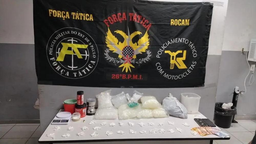Ação da PM apreende drogas e prende três suspeitos por tráfico em Mogi Guaçu