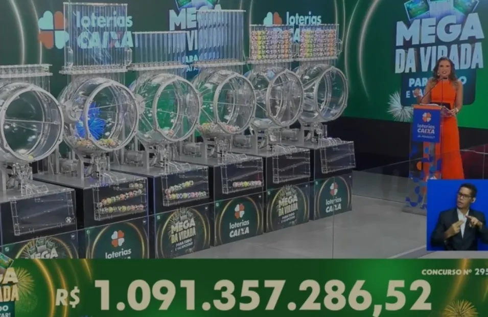 Confira as dezenas sorteadas na Mega da Virada de R$ 1 bilhão