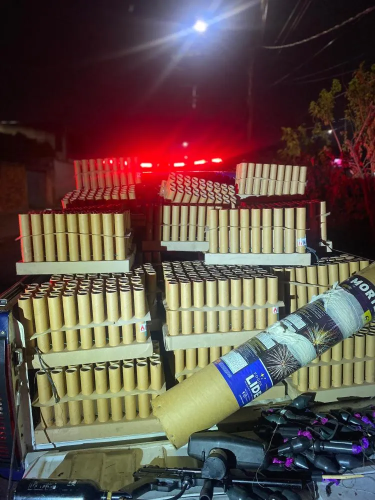 GM apreende mais de 1,3 mil fogos e dispersa aglomerações em operação de Ano Novo
