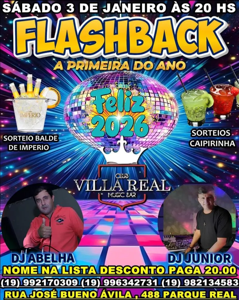 Flashback agita Mogi Guaçu e traz diversos sorteios durante à noite