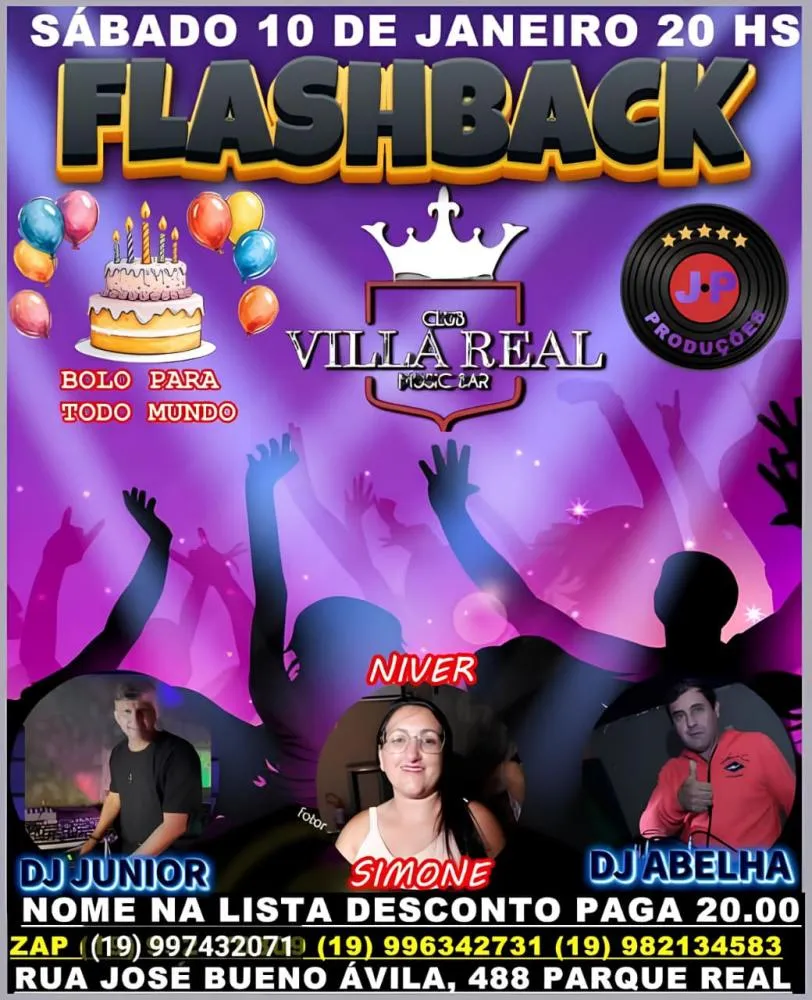 Noite de flashback agita Mogi Guaçu com DJs Abelha e Junior neste sábado no Villa Real
