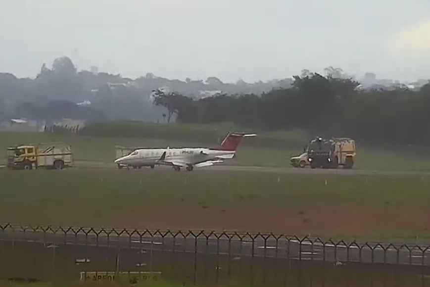 Avião faz pouso de emergência em Viracopos após suspeita de falha em freio