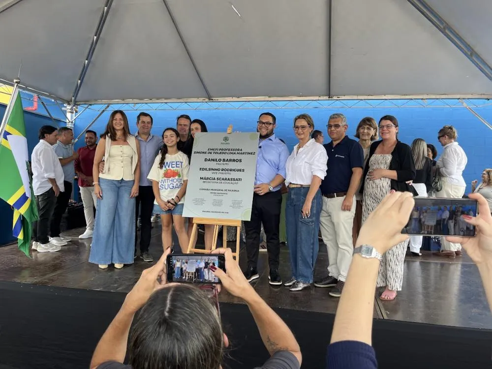 Danilo Barros inaugura a primeira escola de tempo integral de Paulínia