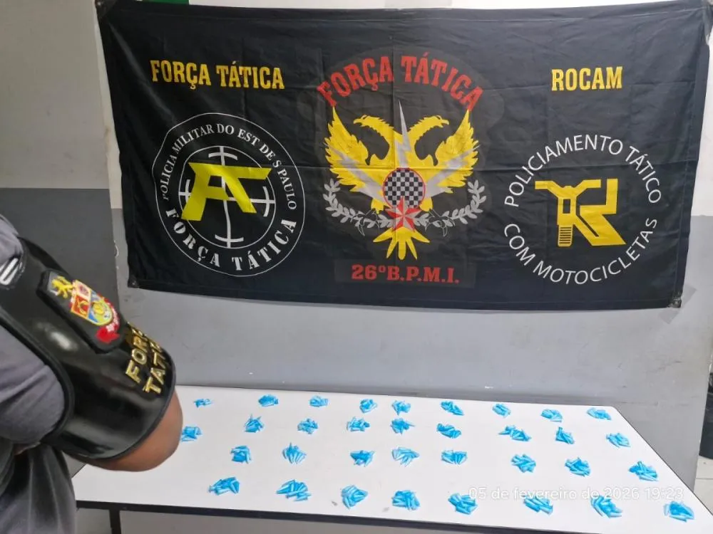 Homem é preso por tráfico de drogas no Jardim Planalto, em Mogi Mirim