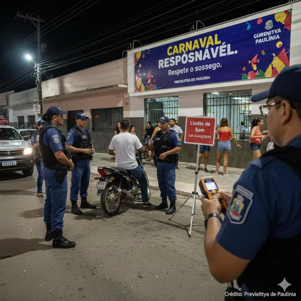 Paulínia intensifica fiscalização contra perturbação do sossego no Carnaval