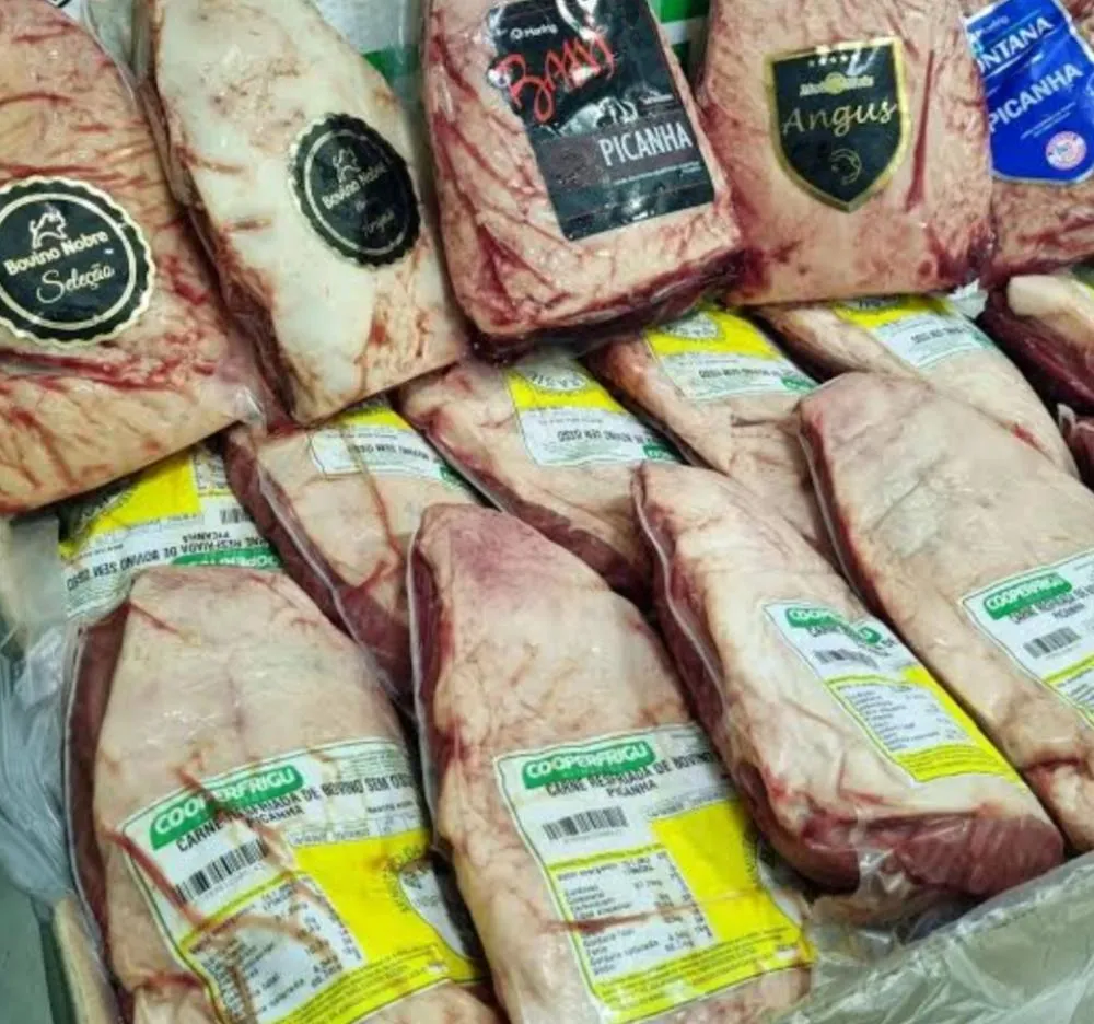 Mulher é presa após furtar quase R$ 2,4 mil de picanha em mercado