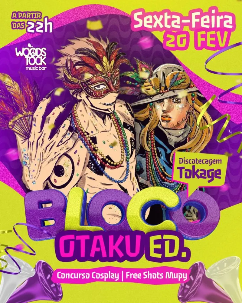 Carnaval Geek: Bloco Otaku agita a noite de sexta-feira, em Campinas