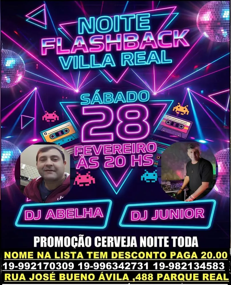 Mogi Guaçu recebe nova edição de noite dedicada ao Flashback