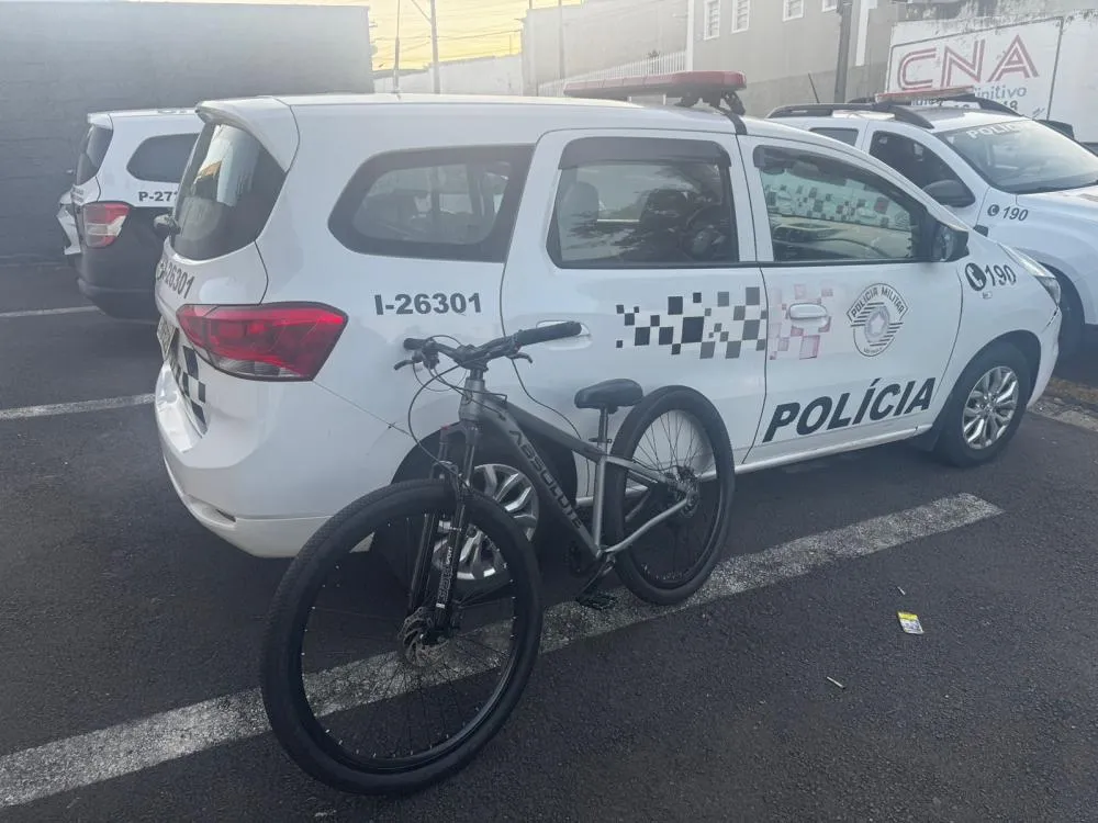 Ladrão é preso após furtar bicicleta avaliada em R$ 2,5 mil em Itapira
