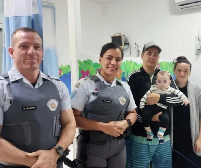 PMR escolta bebê com crise respiratória de Sumaré até hospital em Campinas