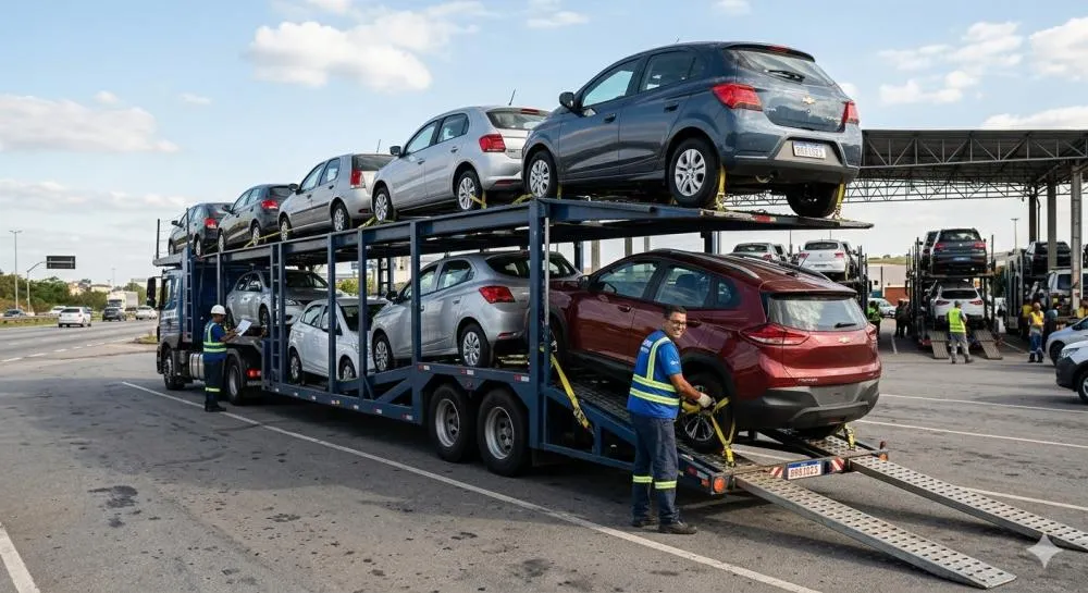 Valor transporte cegonha no mercado brasileiro