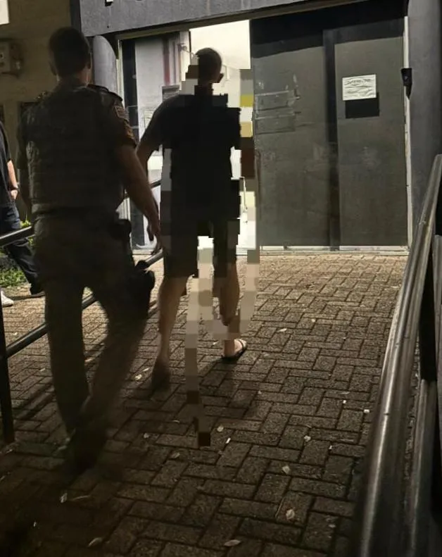 Marido é preso pela Polícia Militar após dar tapas na cara da esposa, em Itapira