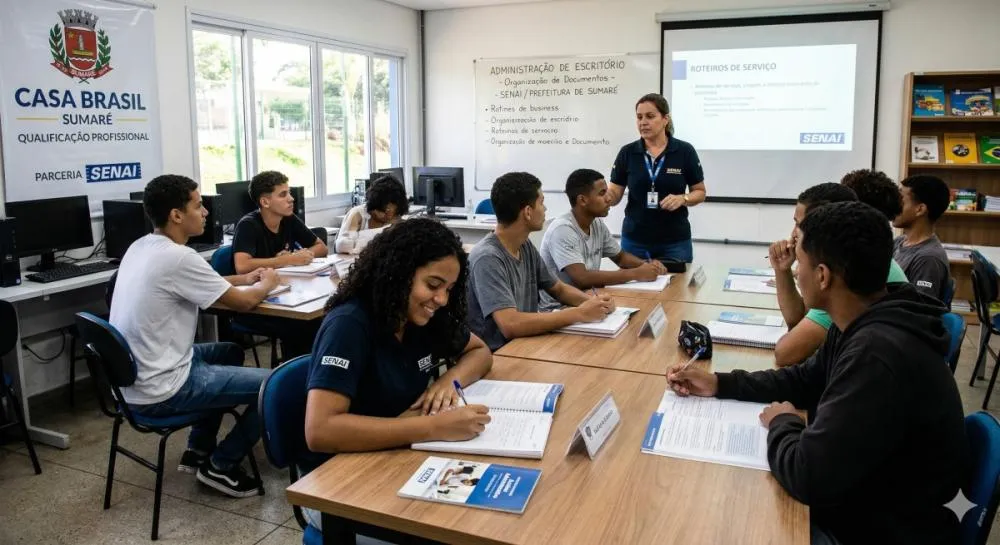Sumaré abre inscrições para curso gratuito de Auxiliar Administrativo