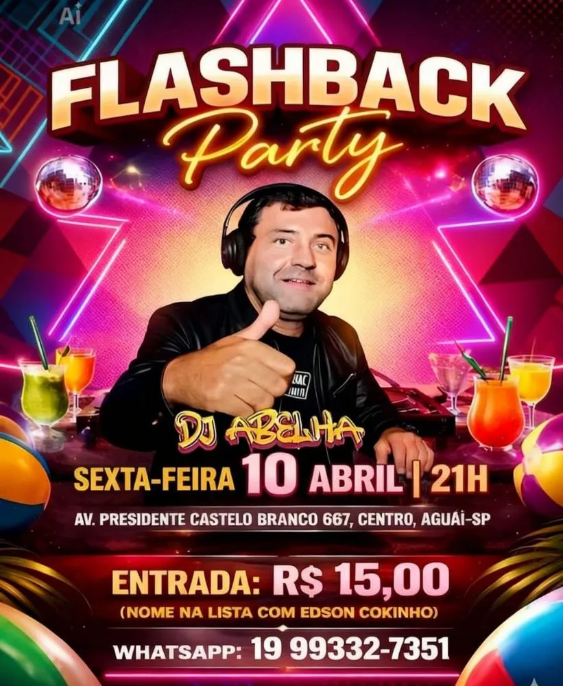 Flashback muda de cidade e agita Aguaí nesta sexta-feira
