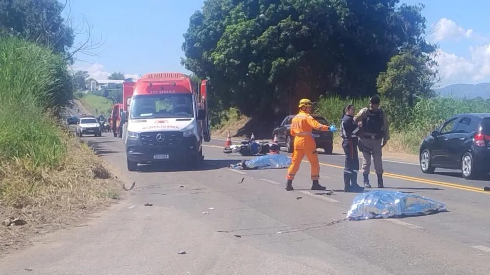 Casal morre após colidir moto com carro na estrada entre Andradas e Pinhal