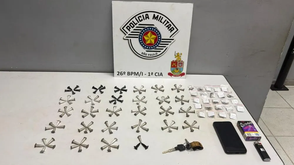 Militar prende motociclista por tráfico de drogas em Mogi Guaçu