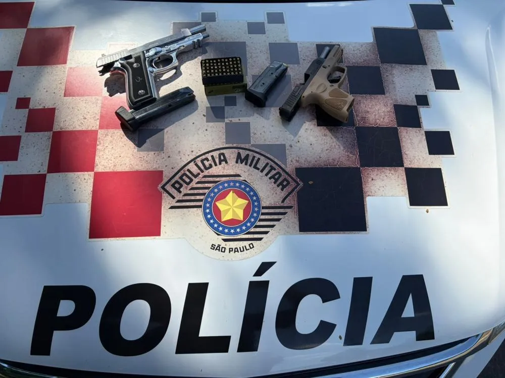 Polícia apreende armas de fogo após tentativa de fuga em Itapira