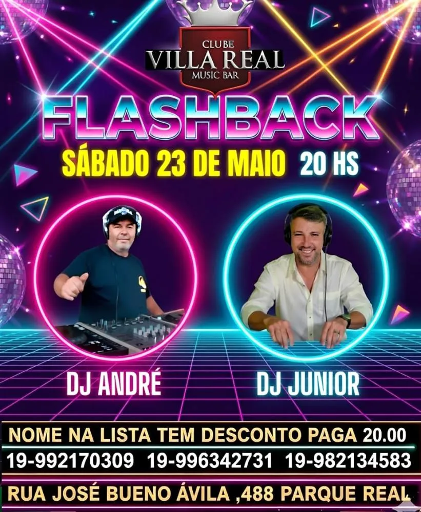 Noite de flashback promete agitar Mogi Guaçu neste sábado